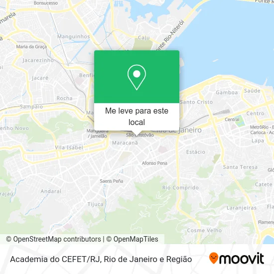 Academia do CEFET/RJ mapa