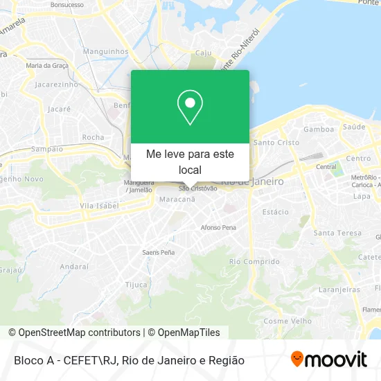 Bloco A - CEFET\RJ mapa