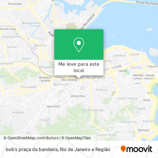 bob's praça da bandeira mapa