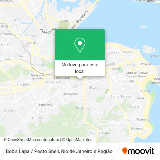 Bob's Lapa / Posto Shell mapa