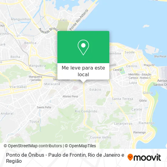 Ponto de Ônibus - Paulo de Frontin mapa