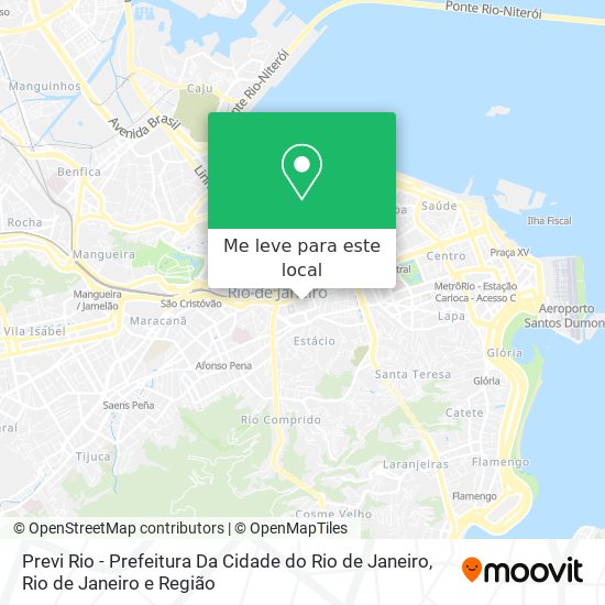 Previ Rio - Prefeitura Da Cidade do Rio de Janeiro mapa
