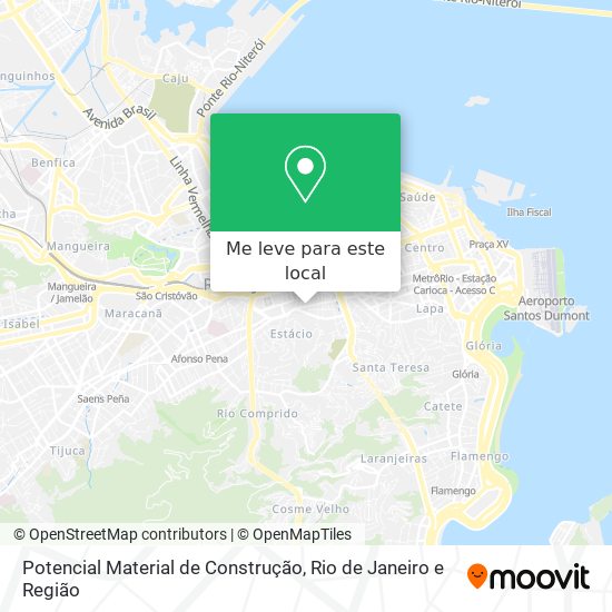 Potencial Material de Construção mapa