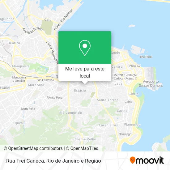 Rua Frei Caneca mapa