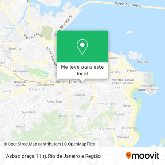 Asbac praça 11 rj mapa