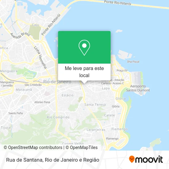 Rua de Santana mapa