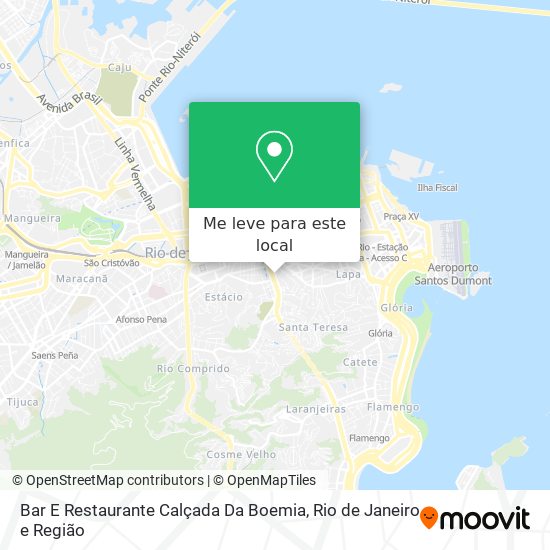 Bar E Restaurante Calçada Da Boemia mapa