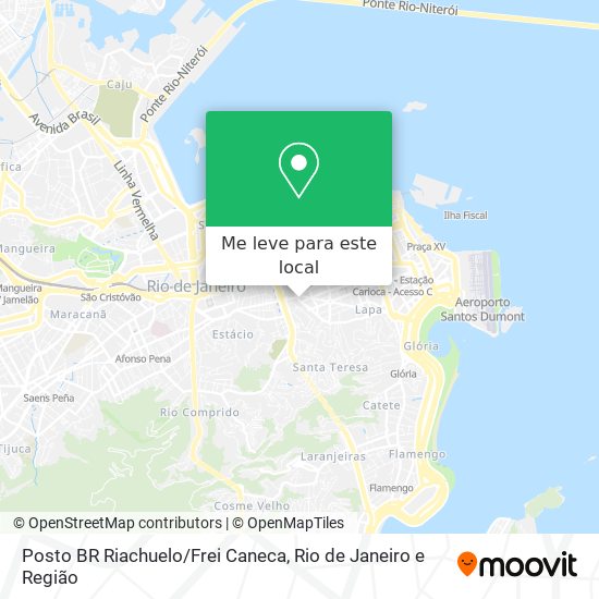 Posto BR Riachuelo/Frei Caneca mapa