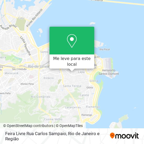 Feira Livre Rua Carlos Sampaio mapa
