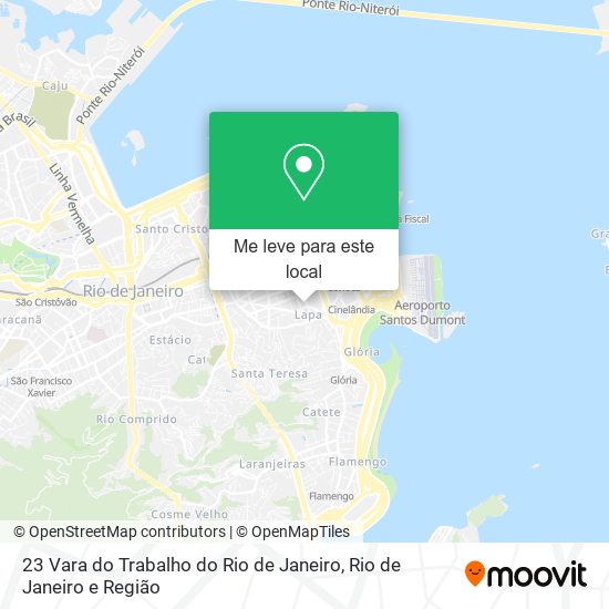 23 Vara do Trabalho do Rio de Janeiro mapa