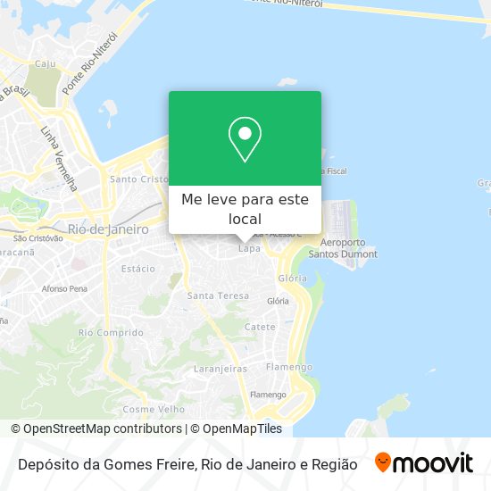 Depósito da Gomes Freire mapa