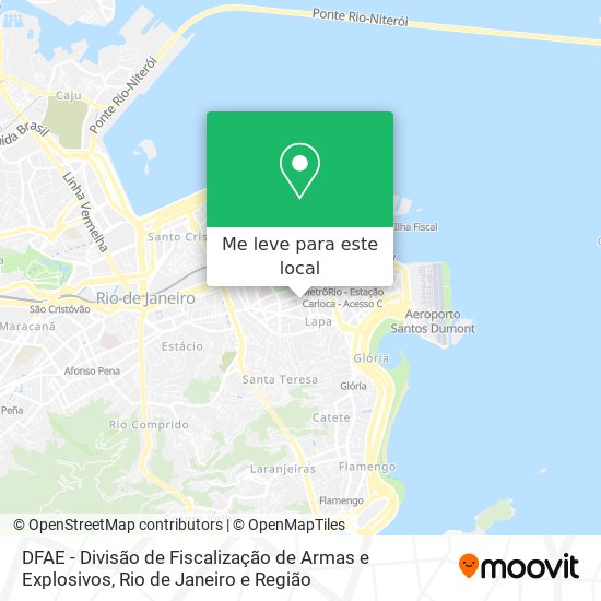 DFAE - Divisão de Fiscalização de Armas e Explosivos mapa