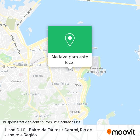 Linha C-10 - Bairro de Fátima / Central mapa