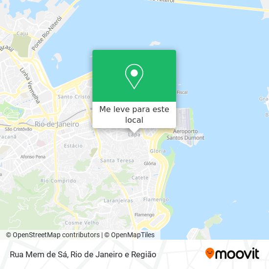 Rua Mem de Sá mapa