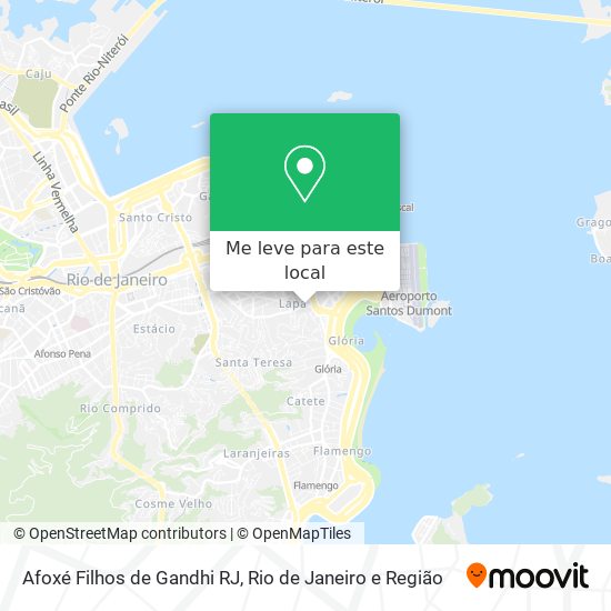 Afoxé Filhos de Gandhi RJ mapa