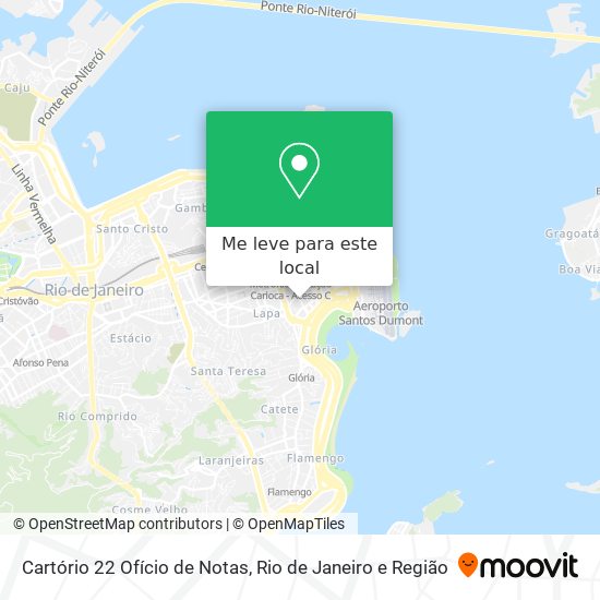 Cartório 22 Ofício de Notas mapa