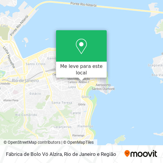 Fábrica de Bolo Vó Alzira mapa