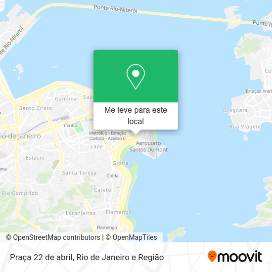 Praça 22 de abril mapa