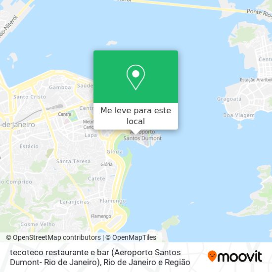 tecoteco restaurante e bar (Aeroporto Santos Dumont- Rio de Janeiro) mapa