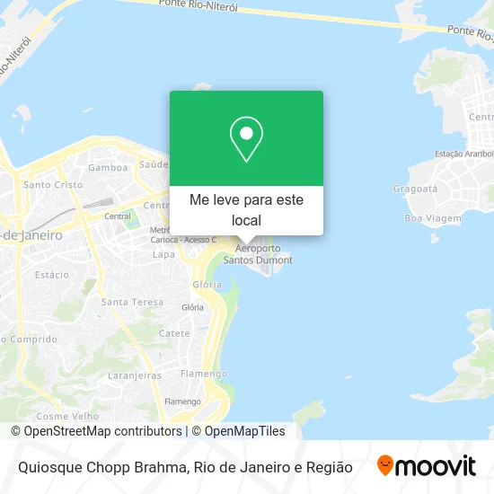Quiosque Chopp Brahma mapa