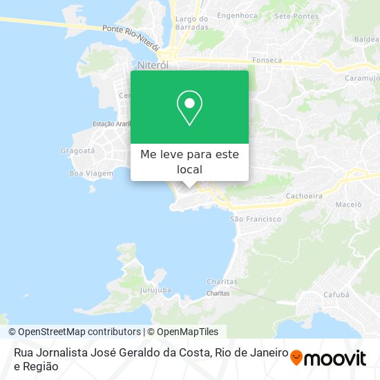 Rua Jornalista José Geraldo da Costa mapa