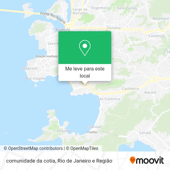 comunidade da cotia mapa