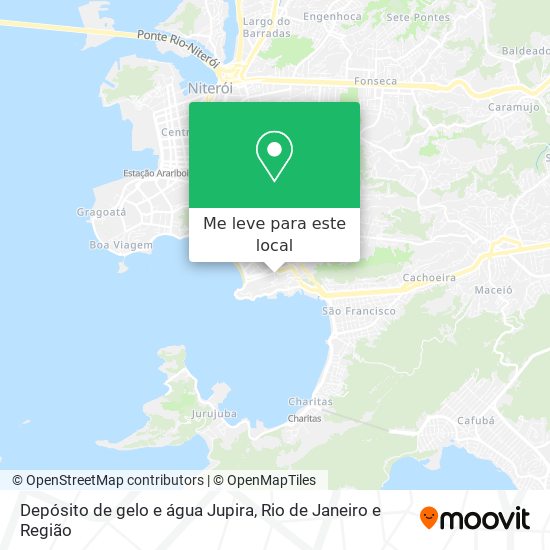 Depósito de gelo e água Jupira mapa