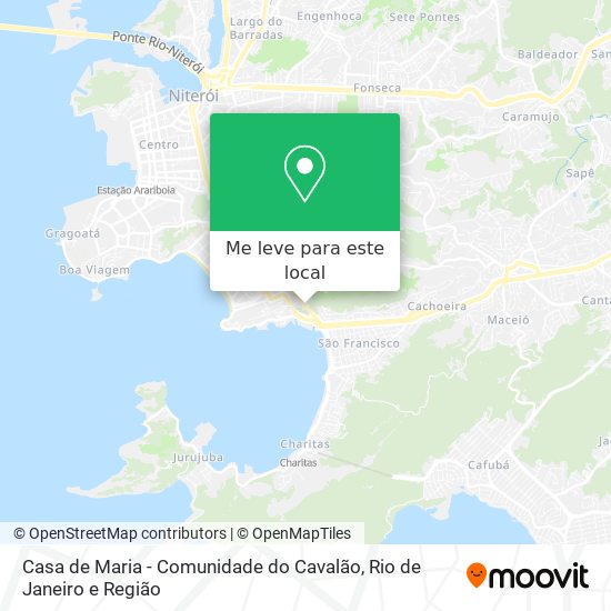 Casa de Maria - Comunidade do Cavalão mapa