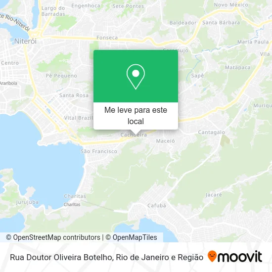 Rua Doutor Oliveira Botelho mapa