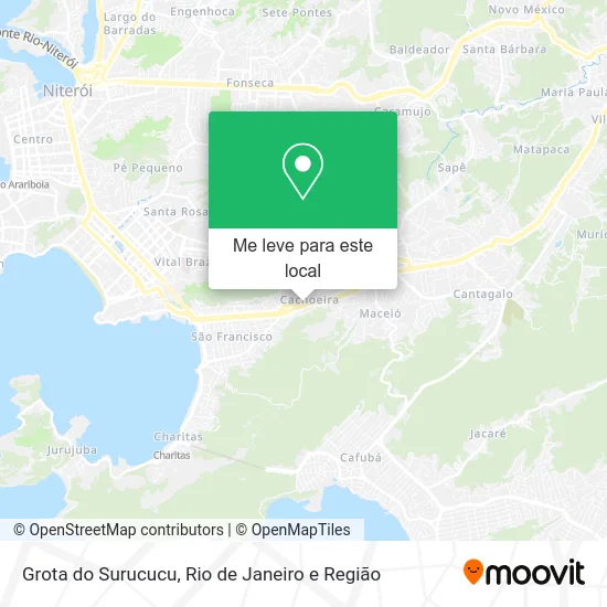 Grota do Surucucu mapa