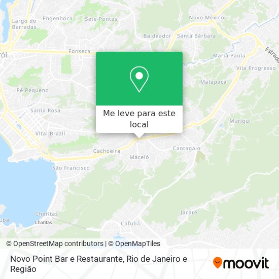 Novo Point Bar e Restaurante mapa
