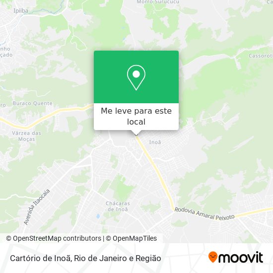 Cartório de Inoã mapa