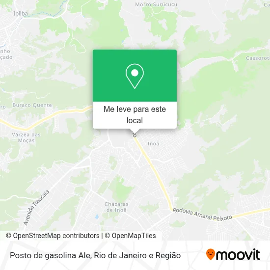 Posto de gasolina Ale mapa