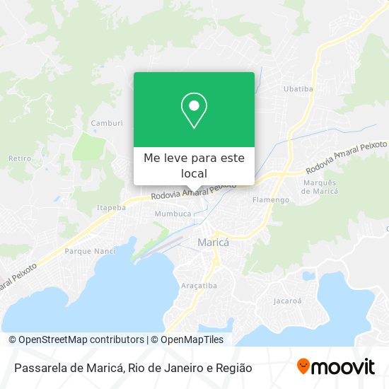 Passarela de Maricá mapa