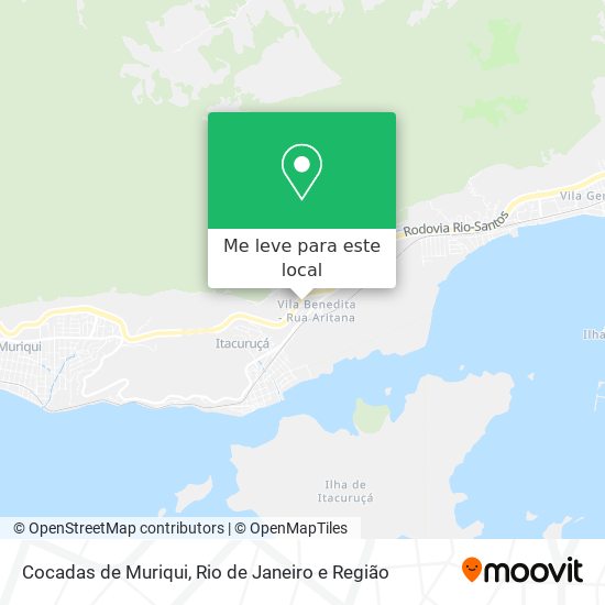 Cocadas de Muriqui mapa