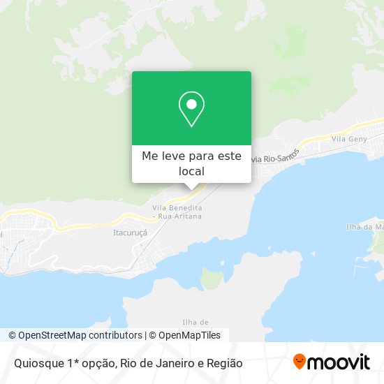 Quiosque 1* opção mapa