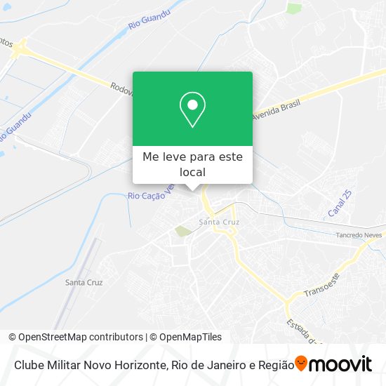 Clube Militar Novo Horizonte mapa