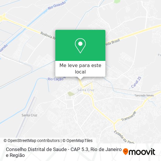 Conselho Distrital de Saude - CAP 5.3 mapa