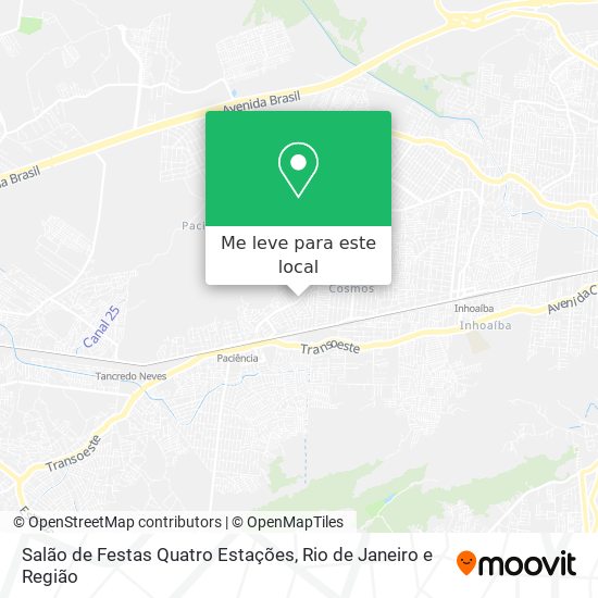 Salão de Festas Quatro Estações mapa