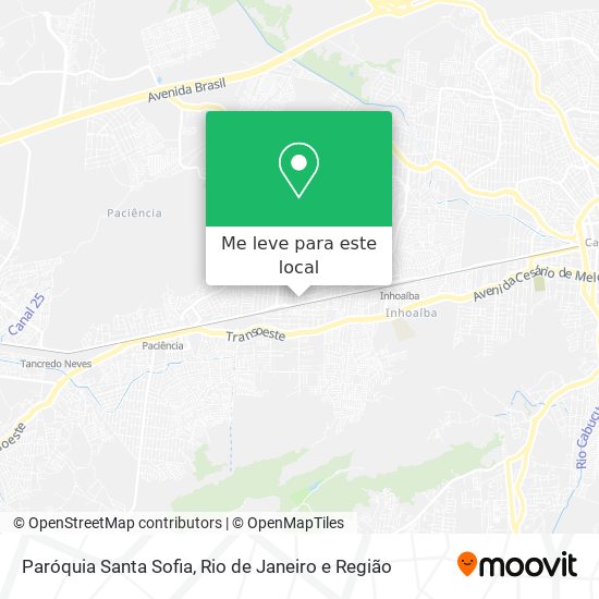 Paróquia Santa Sofia mapa
