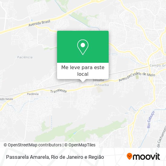 Passarela Amarela mapa