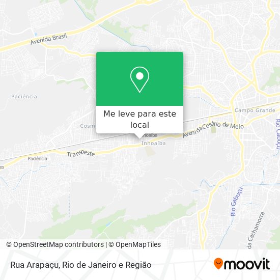 Rua Arapaçu mapa
