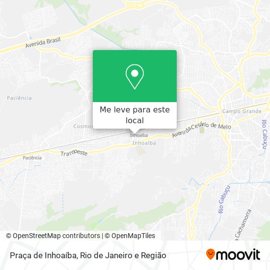 Praça de Inhoaíba mapa