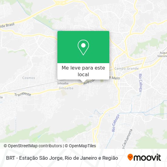 BRT -  Estação São Jorge mapa