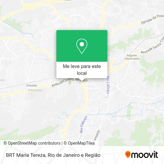 BRT Maria Tereza mapa