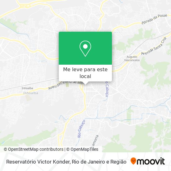 Reservatório Victor Konder mapa