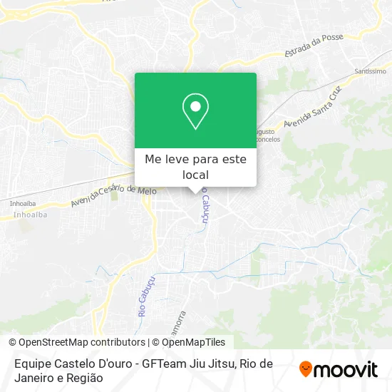Equipe Castelo D'ouro - GFTeam Jiu Jitsu mapa
