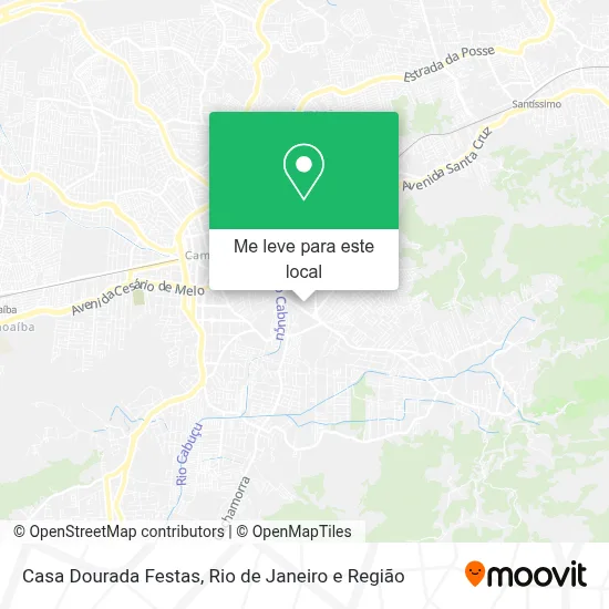 Casa Dourada Festas mapa