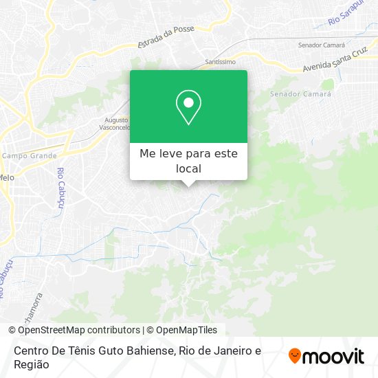 Centro De Tênis Guto Bahiense mapa