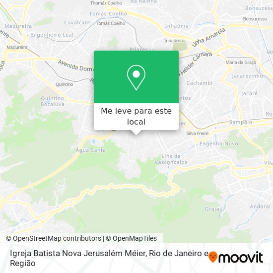Igreja Batista Nova Jerusalém Méier mapa